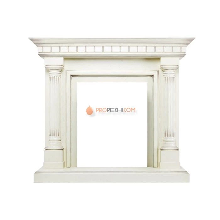 Каминокомплект Dimplex Dallas - Слоновая кость с патиной с очагом Cavendish