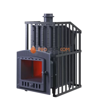 Чугунная печь для бани Гефест Гроза 18П2 Ураган