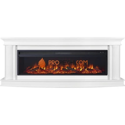 Каминокомплект Royal Flame Rome 60 - Белый с очагом Vision 60 LOG LED