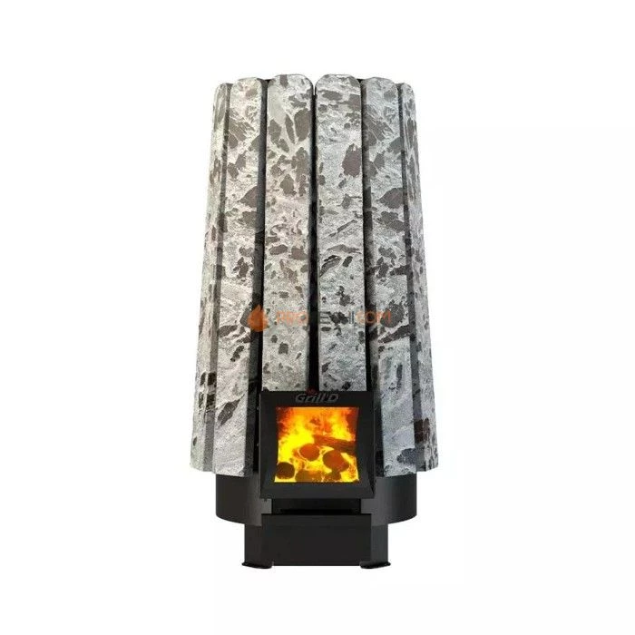Дровяная банная печь Grill’D Cometa 180 Vega Short Stone Pro (Серпентинит)