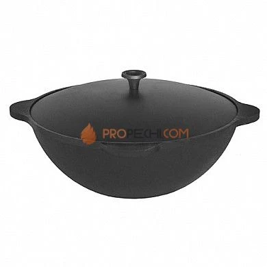 Везувий Казан чугунный 12 л с крышкой