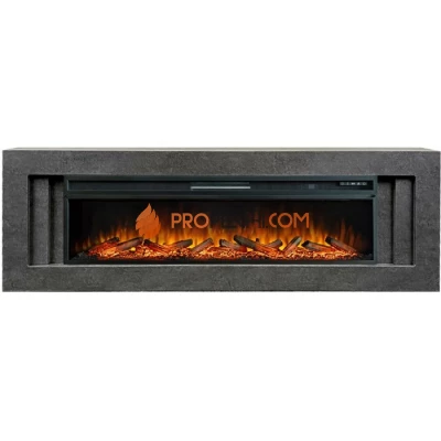 Каминокомплект Royal Flame Line 60 Dark Grey - Темный серый с очагом Vision 60 LOG LED