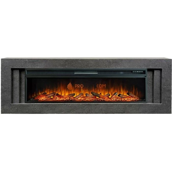 Каминокомплект Royal Flame Line 60 Dark Grey - Темный серый с очагом Vision 60 LOG LED