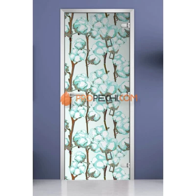 Стеклянная межкомнатная дверь DoorWood с фотопечатью Textures-01, 2000х700 мм