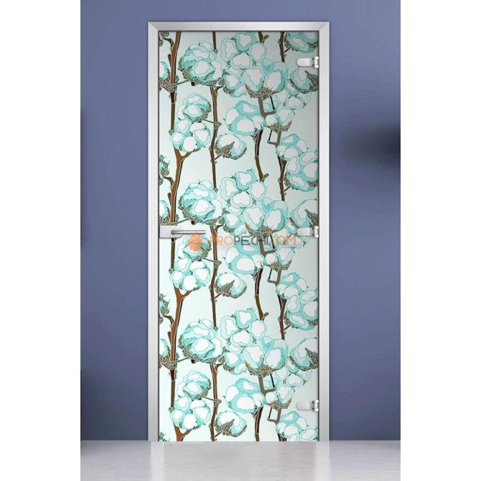 Стеклянная межкомнатная дверь DoorWood с фотопечатью Textures-01, 2000х800 мм