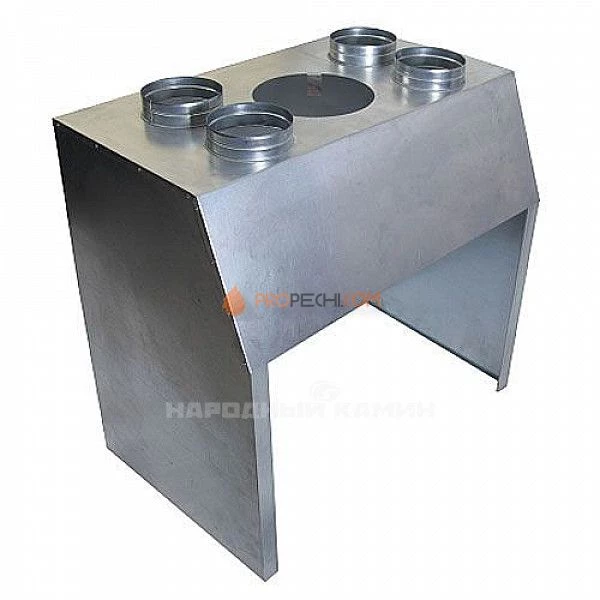 Короб на топку с 4-мя разводками нерж.