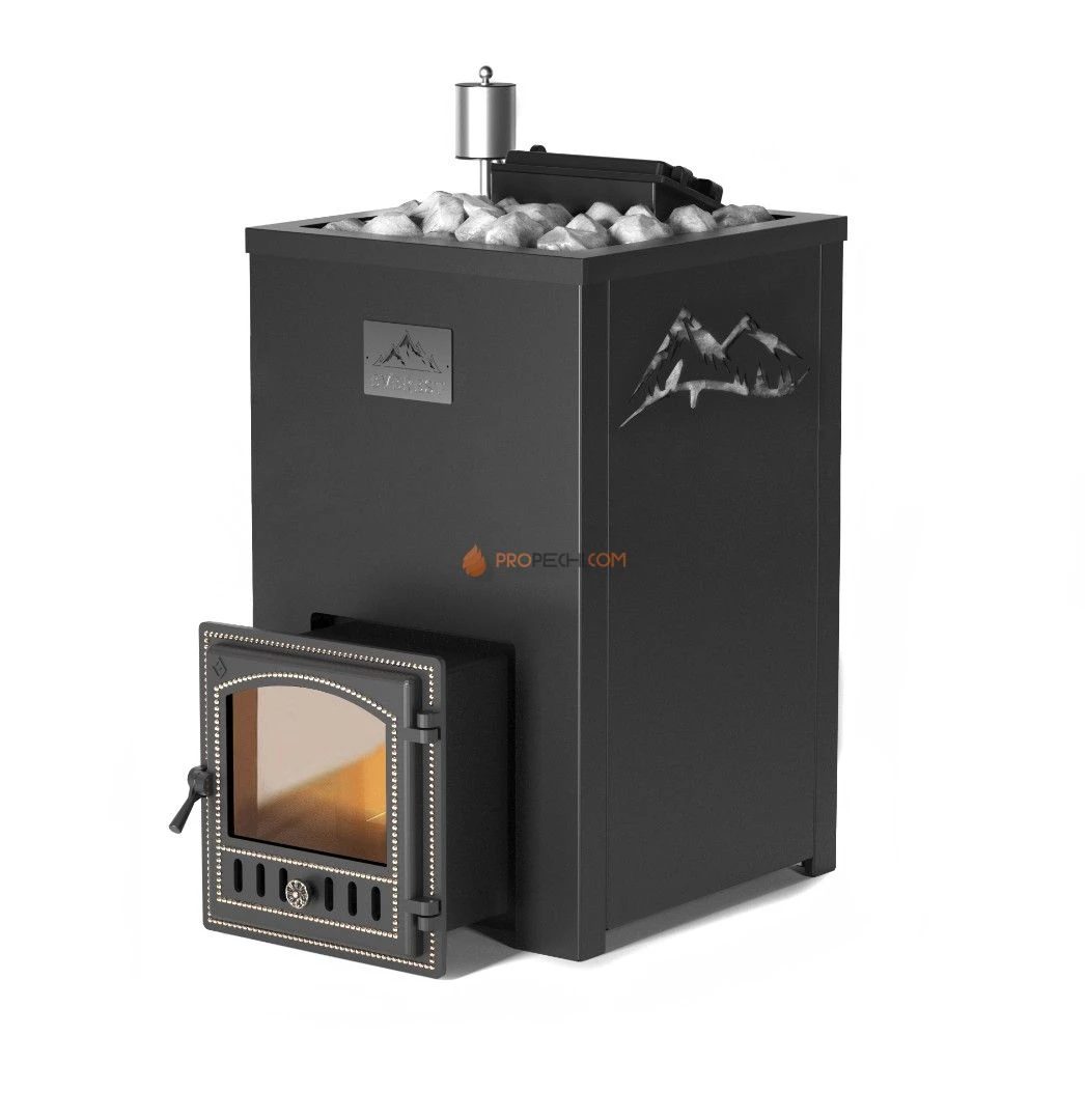 Банная печь Эверест INOX 25 (280) в кожухе ГОРЫ