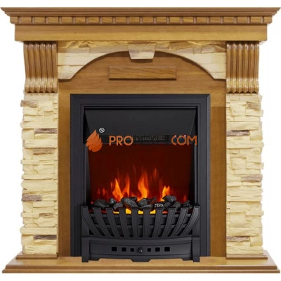 Каминокомплект Royal Flame Dublin - Дуб / Сланец с очагом Aspen Black