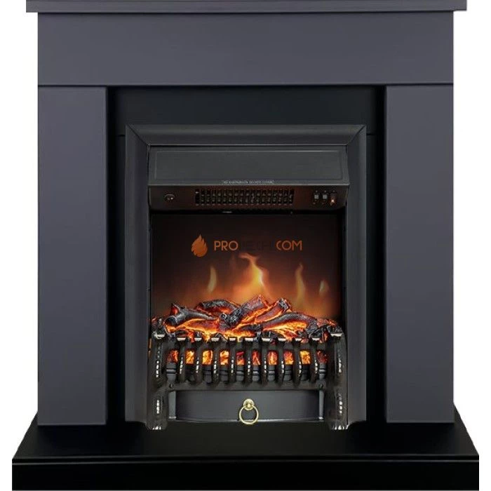 Каминокомплект Royal Flame Bergen (Разборный) - Серый графит (Ширина 900 мм) с очагом Fobos FX Black