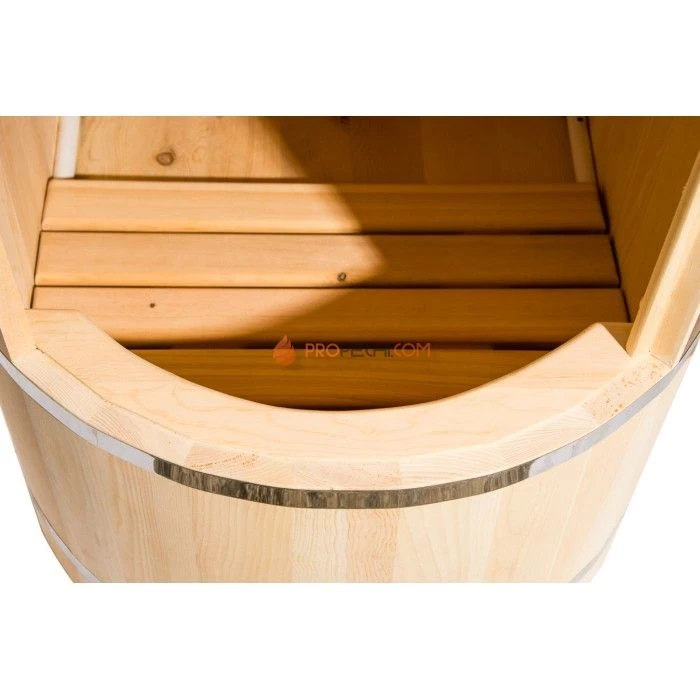 Фитобочка полулежачая НКЗ PREMIUM ЛЮКС из кедра, 115x78x140 см / 40 мм