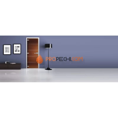 Стеклянная межкомнатная дверь DoorWood с рисунком Tokyo Бронза матовая, 2000х800 мм