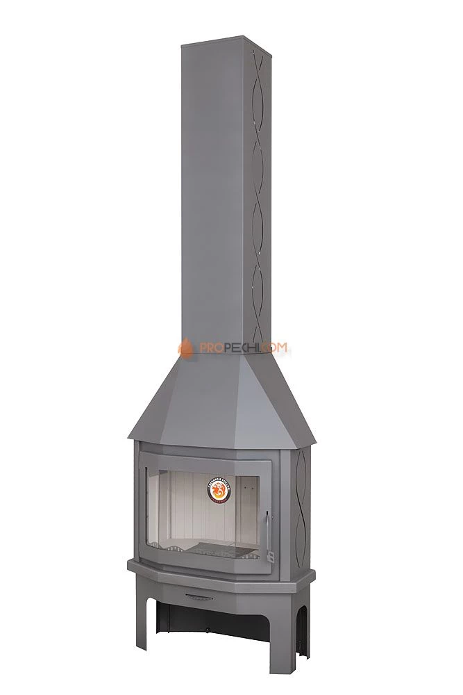 Камин ЭкоКамин Мюнхен пристенно-угловой, графит