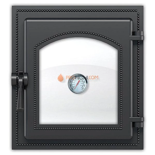 Дверка каминная 270 с термометром 280x250 мм