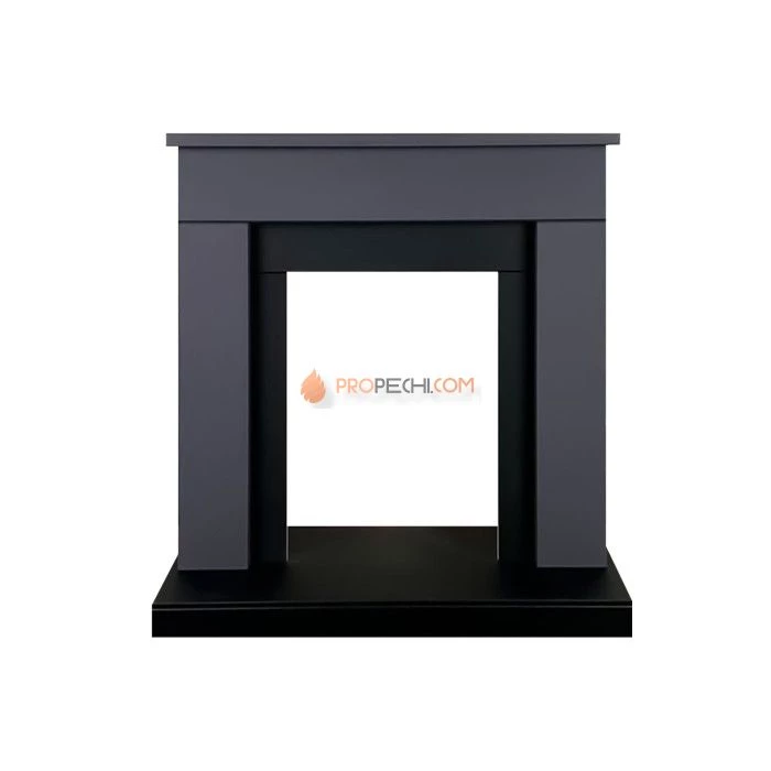 Каминокомплект Royal Flame Bergen (Разборный) - Серый графит (Ширина 900 мм) с очагом Fobos FX Brass