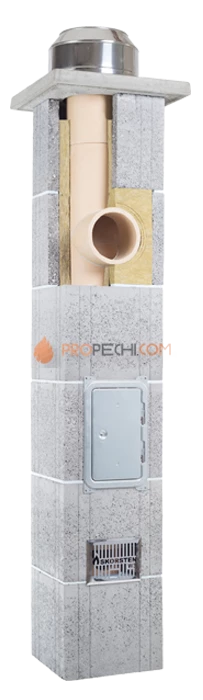 Комплект дымохода Skorsten без вент.канала Д160 7м