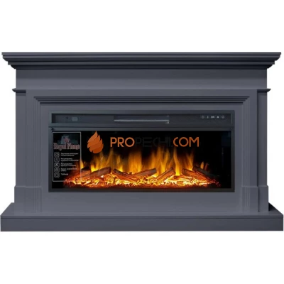 Каминокомплект Royal Flame Coventry - Серый графит (Ширина 1400 мм) с очагом Vision 42 LOG LED