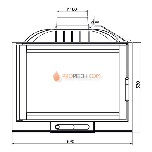 Каминная топка Nordflam Capri