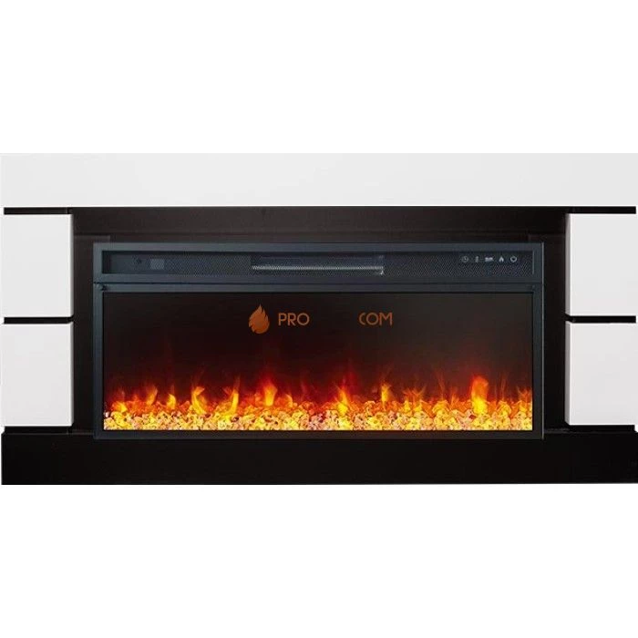 Каминокомплект Royal Flame Modern 42 - Белый с черным (Ширина 1395 мм) с очагом Vision 42 LED