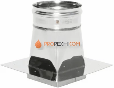 Переход с прямоугольника в диаметр ППKM-Р (М) D 200, 430, 1.0 L 130/ 260/ H 250