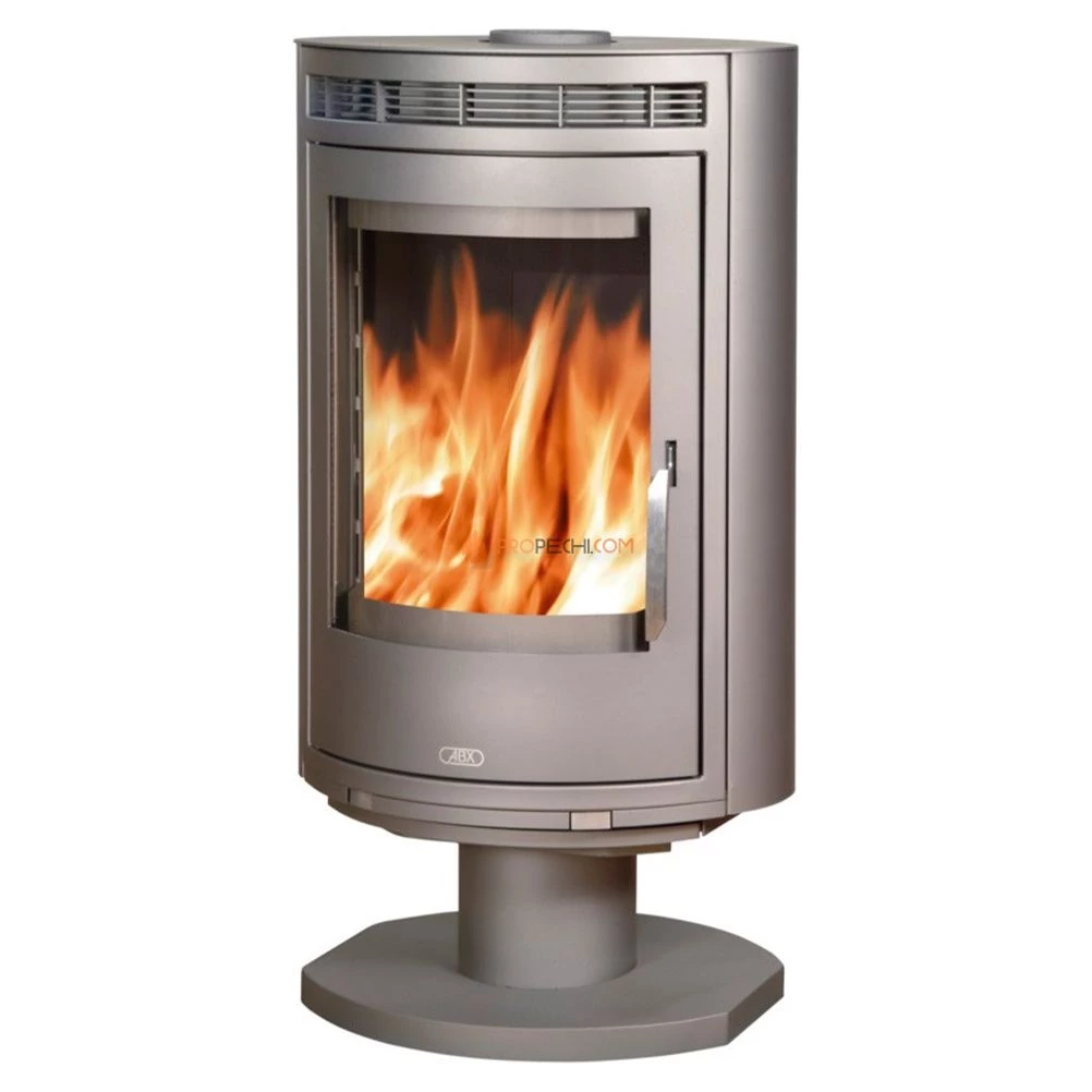 Печь-камин ABX Arktis 8 поворотный серая сталь