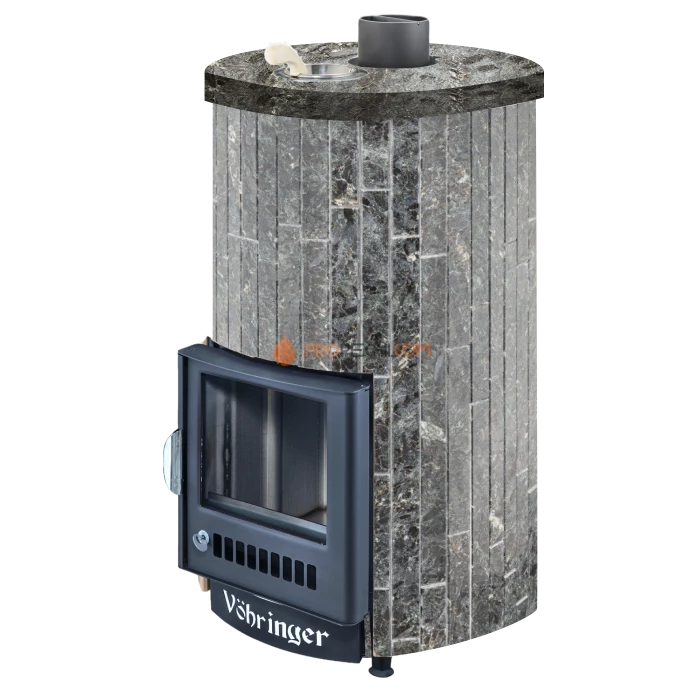 Дровяная печь для бани Ферингер Уют-25 до 25 м³ - Пироксенит наборный