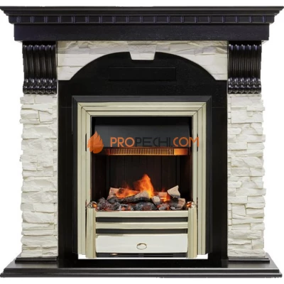 Каминокомплект Dimplex Dublin - Венге / Сланец белый с очагом Cavendish