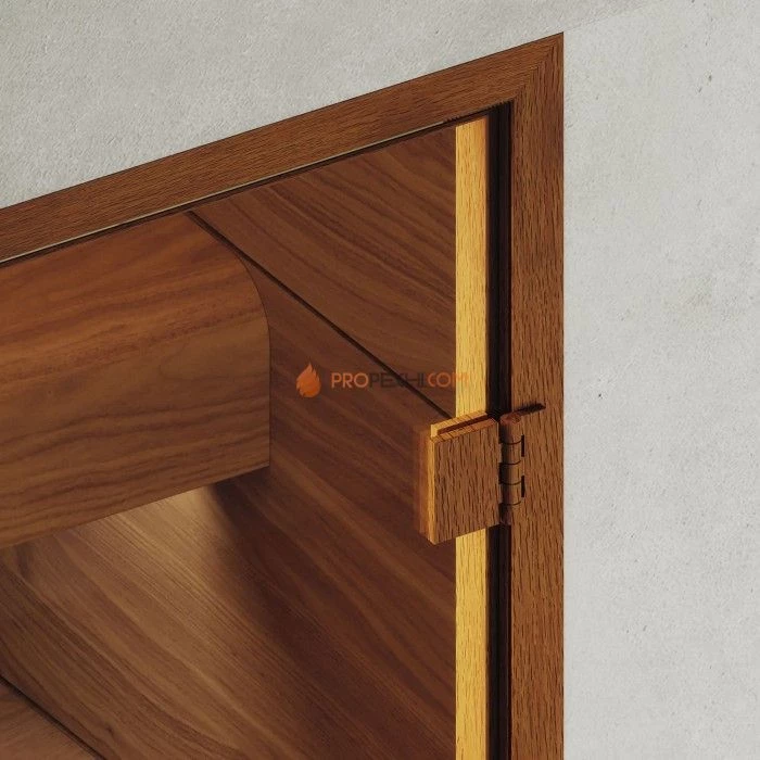 Дверь для хамама DoorWood АРТ Wood 13 Бронза матовая, 2100x900 мм