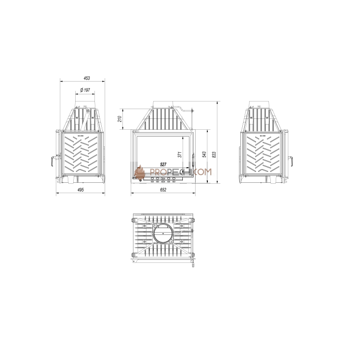 Каминная топка Kratki ZUZIA/ECO