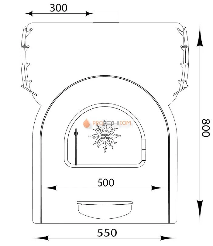 Банная печь Царь Печи Добрыня Арка