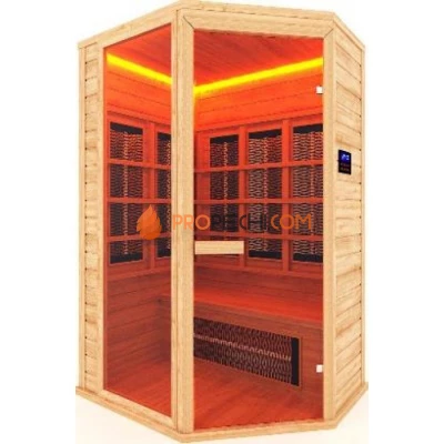 Сауна инфракрасная НКЗ керамика 2-местная угловая 135x105x200 см