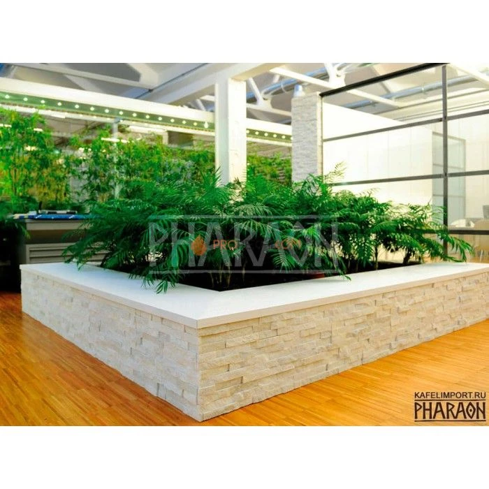 Панель Классик Кварцит Белый (600х150мм) упак. (7шт/0,63м2)