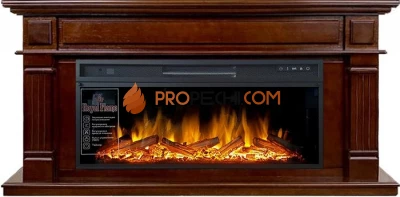 Каминокомплект Royal Flame Atlanta - Темный дуб (Ширина 1500 мм) с очагом Vision 42 LOG LED