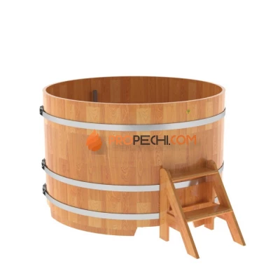 Купель BentWood круглая из сращенных ламелей натуральной лиственницы d=1,50