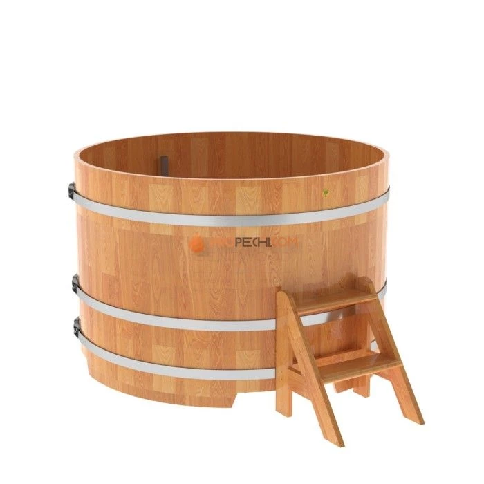 Купель BentWood круглая из сращенных ламелей натуральной лиственницы d=1,50