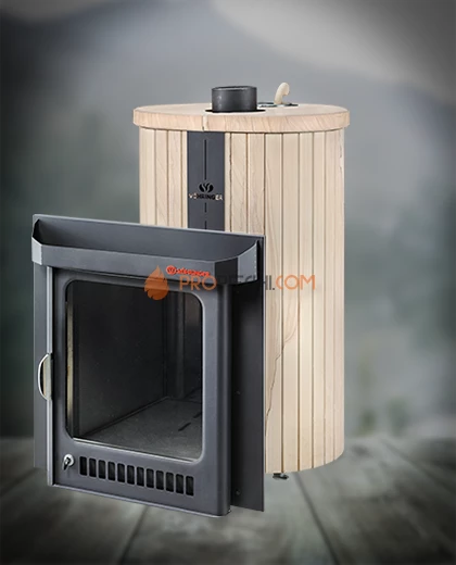 Банная печь Ферингер ПФ Оптима Окаменевшее дерево перенесенный рисунок