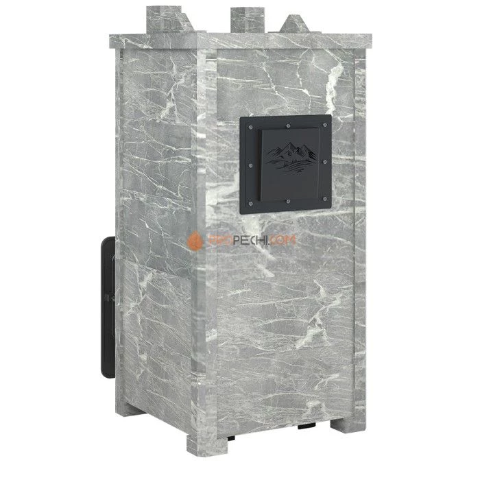 Печь для бани Эверест Легкий пар Профи каменка из нерж. стали, Талькохлорит, S-50 мм