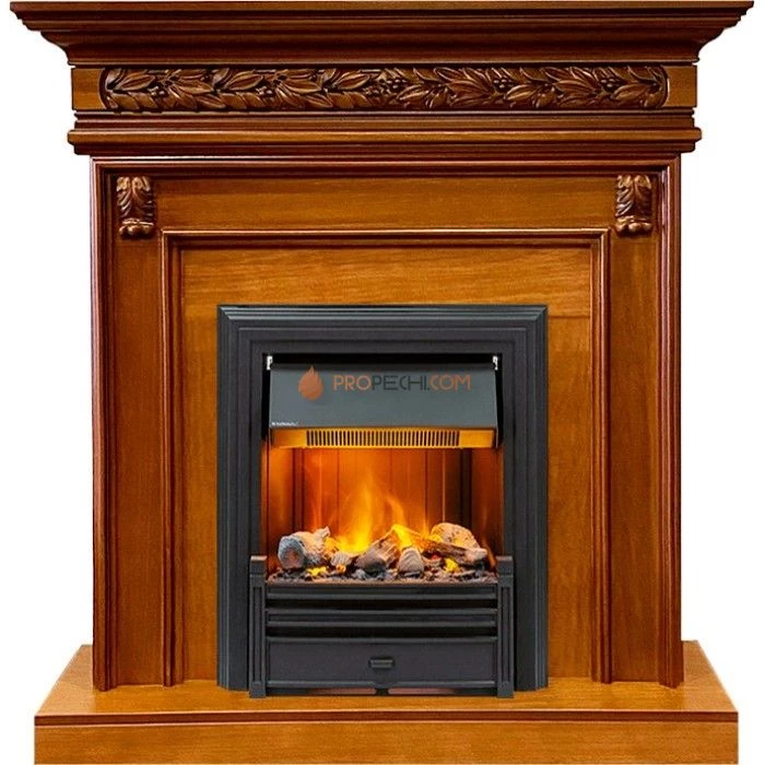 Каминокомплект Dimplex Valletta - Орех с очагом Brookline Black