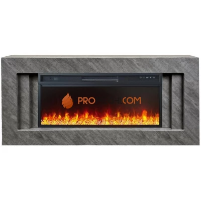 Каминокомплект Royal Flame Line 42 Concrete (Разборный) - Серый бетон с очагом Vision 42 LED