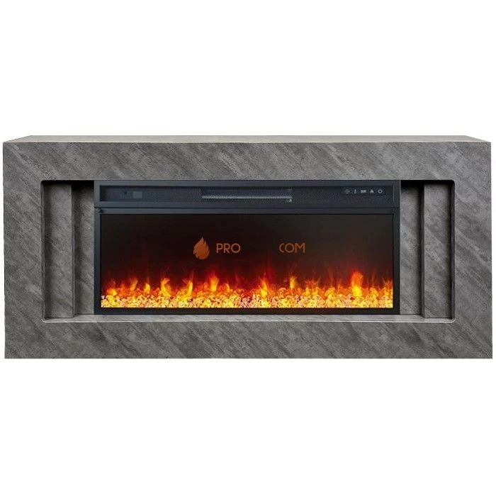 Каминокомплект Royal Flame Line 42 Concrete (Разборный) - Серый бетон с очагом Vision 42 LED