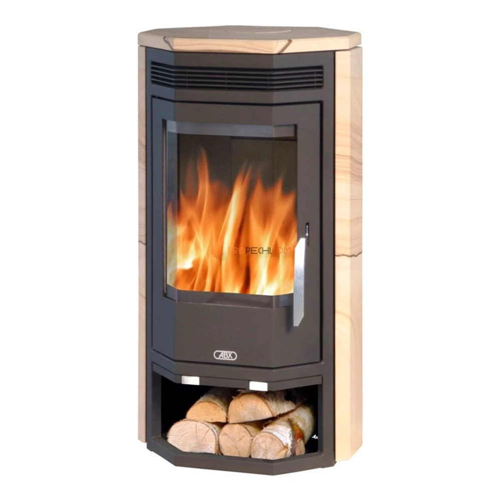 Печь-камин ABX Baltik 6 черная бразильский песчаник