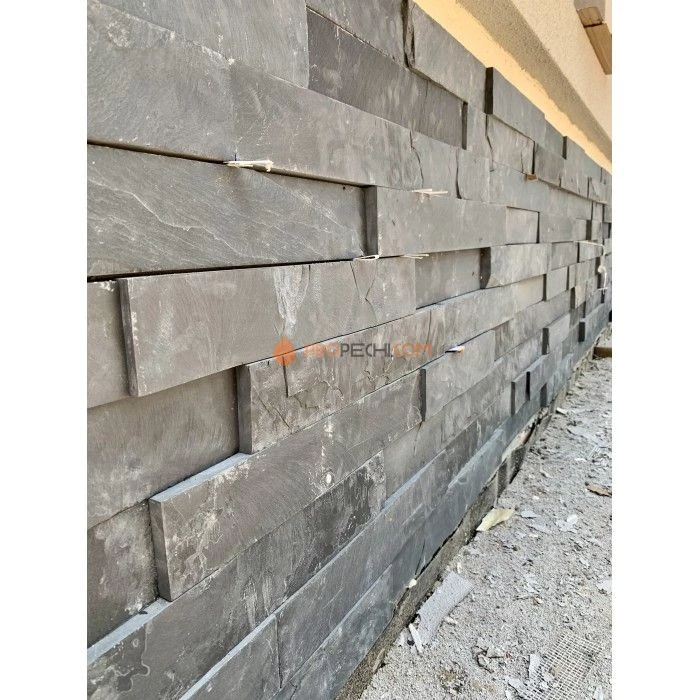 Панель Сланец черный нарезка (70х300мм) упак. (20шт/0,42м2)