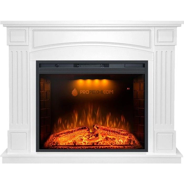 Каминокомплект Royal Flame Boston - Белый с Электрическим очагом Royal Flame Emerald 28
