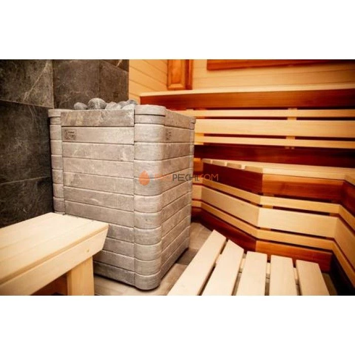 Электрическая печь SAWO NIMBUS COMBI NIMC-90NS-P-A, талькохлорит 9 кВт (встр. парогенератор с автодоливом, пульт и блок мощности докупаются отдельно)