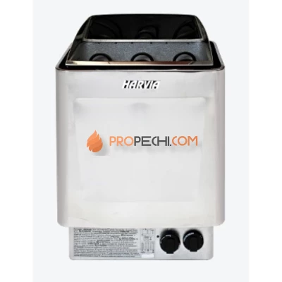 Электрическая печь Harvia Trendi 90 Steel (со встроенным пультом)