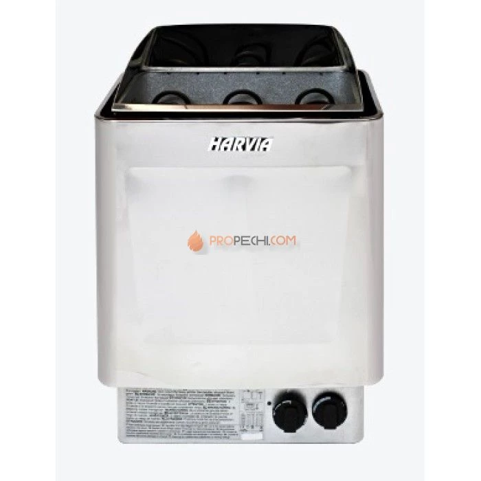 Электрическая печь Harvia Trendi 90 Steel (со встроенным пультом)