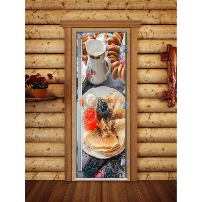 Дверь для бани DoorWood Престиж Фотопечать А059, 2000x800 мм