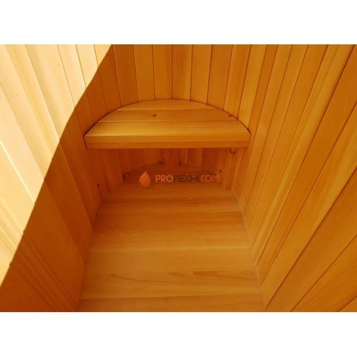 Купель овальная НКЗ из кедра, 120x78x140 см / 40 мм