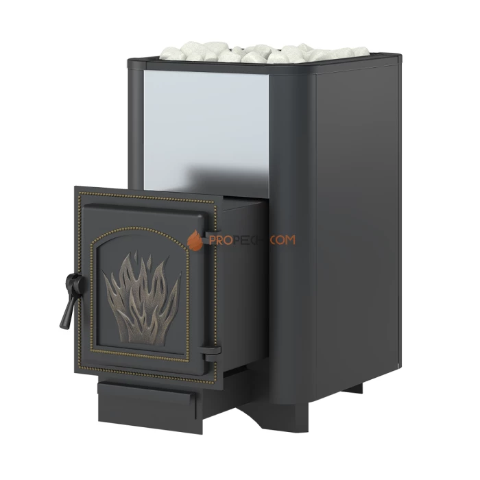 Чугунная печь для бани Везувий Сенсация 22 Антрацит (271)