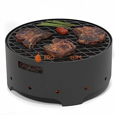 Мангал Везувий Дачник с решеткой чугунной "Стейк"