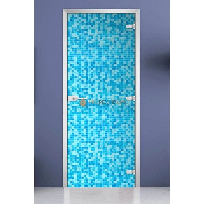 Стеклянная межкомнатная дверь DoorWood с фотопечатью Textures-08, 2000х700 мм